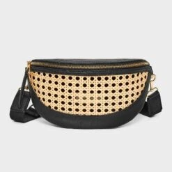 Universal Thread Straw Detail Belt Crossbody Bag - Faux Leather -Universalthread GUEST 0ac25fbe 89f5 4aca 9347 9bbbf6330563