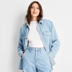 Universal Thread™ Women's Oversized Long Sleeve Button-Down Denim Shirt 8 Universal Thread™ Women's Oversized Long Sleeve Button-Down Denim Shirt -Universalthread GUEST 0f11b205 16ff 4bc8 872c 7aa4eb2a83b9
