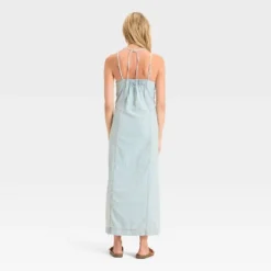 Universal Thread Women's Cami Denim Maxi Dress - Light Wash