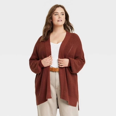 Universal Thread™ Women's Textured Open-Front Cardigan with High-Low Hem 6 Universal Thread™ Women's Textured Open-Front Cardigan with High-Low Hem - Image 4