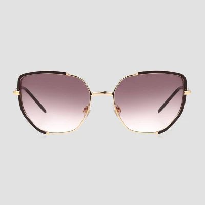 Women's Metal Cateye Sunglasses - Universal Thread™ Gold 3 Women's Metal Cateye Sunglasses - Universal Thread™ Gold