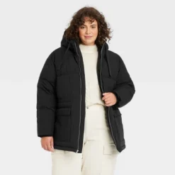 Universal Thread Women's Quilted Puffer Jacket with Hood -Universalthread GUEST 23a778e5 ceab 4189 bd92 1e2b9c45db69