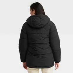 Universal Thread Women's Quilted Puffer Jacket with Hood