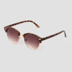 Universal Thread Round Retro Metal Sunglasses - Gold/Tortoise Shell