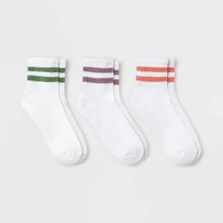 Universal Thread™ Women's Striped Cushioned Ankle Socks - 3pk -Universalthread GUEST 2723e1cd 6d48 45b8 96b0 6e6fe05ae586