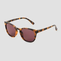 Universal Thread Women's Square Key Hole Sunglasses - Tortoise Shell Print