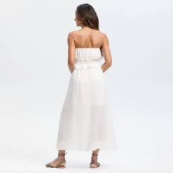 Universal Thread Women's Strapless Maxi Tunic Dress with Smocked Waist