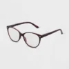 Universal Thread™ Gloss Plastic Cat-eye Blue Light Filtering Reading Glasses - Burgundy -Universalthread GUEST 416a01ff 72ce 4aa5 a71e 405991d6e955