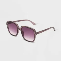 Universal Thread Women's Shiny Square Sunglasses - Purple
