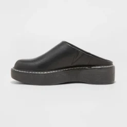 Universal Thread Rowan Mule Flats - Women's Black Block Heel Shoes