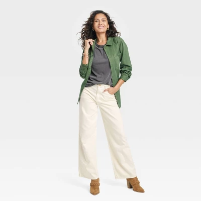 Universal Thread Women's High-Rise Wide Leg Jeans - Off-White 4 Universal Thread Women's High-Rise Wide Leg Jeans - Off-White - Image 2