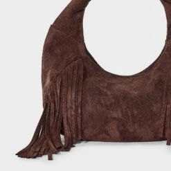 Universal Thread Soft Fringe Crescent Handbag with Boho Detail -Universalthread GUEST 53d40c00 3ac1 457f 8ad2 c34df82169da