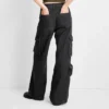 Universal Thread Women's High-Rise Wide Leg Denim Cargo Pants