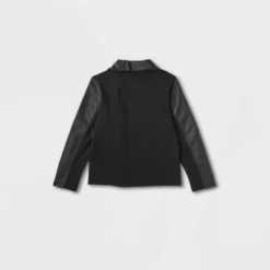 Women's Adaptive Seated Fit Moto Jacket - Universal Thread™ Black