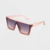 Universal Thread Women's Shiny Plastic Shield Sunglasses - Rose Pink -Universalthread GUEST 676f28b3 661b 4992 89b3 a7c64fabd39b