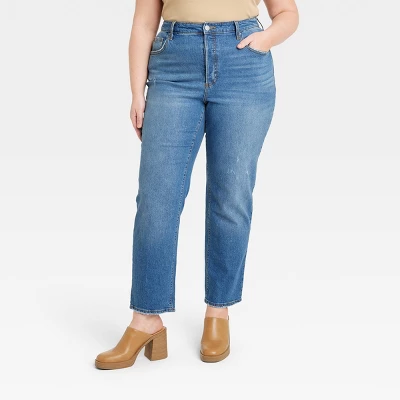 Universal Thread Women's High-Rise 90's Distressed Straight Jeans 6 Universal Thread Women's High-Rise 90's Distressed Straight Jeans - Image 4