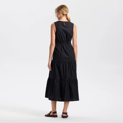 Universal Thread Women's Tiered Maxi A-Line Cotton Dress 4 Universal Thread Women's Tiered Maxi A-Line Cotton Dress - Image 2