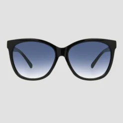 Universal Thread™ Women's Plastic Cat-Eye Sunglasses with Shatter-Resistant Blue Lenses - Black -Universalthread GUEST 71326f9d 646b 4b5a 8293 76689e6fbc86