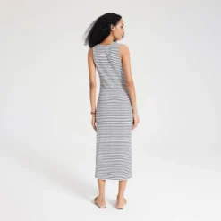 Universal Thread Women's Ribbed Button-Down Midi Sundress