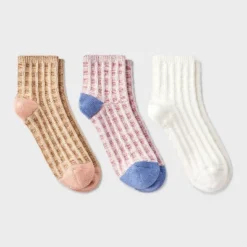 Women's Waffle 3pk Ankle Socks - Universal Thread™ 4-10 -Universalthread GUEST 76680877 cb21 421c 913d acfd9a7b38e8
