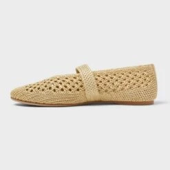 Universal Thread Women's Sia Knit Woven Mary Jane Flats
