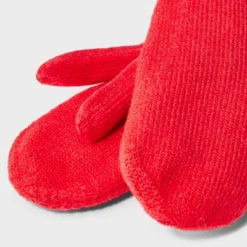 Universal Thread Women's Soft Knit Mittens with Ribbed Cuffs