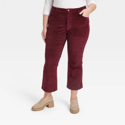 Universal Thread Women's High-Rise Corduroy Bootcut Jeans - Burgundy 6 Universal Thread Women's High-Rise Corduroy Bootcut Jeans - Burgundy - Image 4