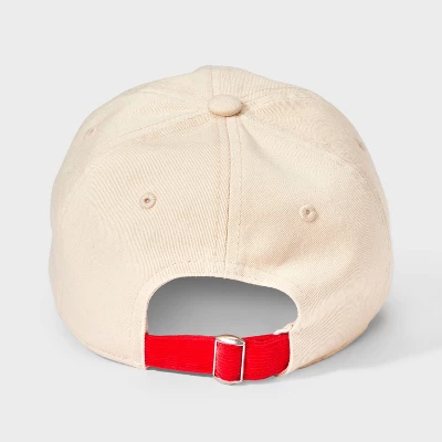 Universal Thread Gameday Social Club Two-Toned Baseball Hat in Beige and Red 4 Universal Thread Gameday Social Club Two-Toned Baseball Hat in Beige and Red - Image 2
