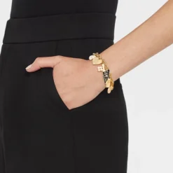 Universal Thread™ Go Team Pull-Tie Charm Bracelet - Gold Finish