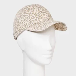 Universal Thread™ Leopard Print Baseball Hat - Cream