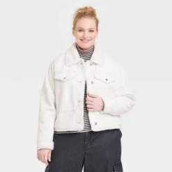 Universal Thread Women's Faux Fur Lined Trucker Jacket - Ivory -Universalthread GUEST 88771e0e b478 4427 979e a270c6d9825a