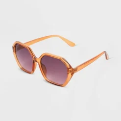 Universal Thread Women's Hexagon Plastic Round Sunglasses - Gradient Lenses