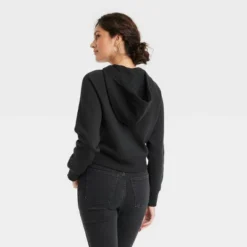 Universal Thread Women's Cropped Hoodie Pullover Sweatshirt