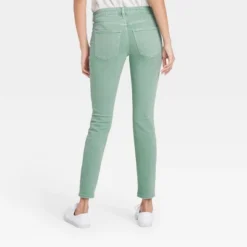 Universal Thread Women's Mid-Rise Skinny Stretch Ankle Jeans - Green