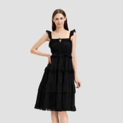Universal Thread Women's Ruffle Sleeve Tiered Midi A-Line Dress -Universalthread GUEST 9d35f5bc 1b5c 459a 9a4e de777dc27e8b