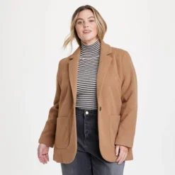 Universal Thread™ Women's Relaxed Fit Blazer – Versatile Single-Breasted Style -Universalthread GUEST a4fba4da 3944 4525 93d0 ce2df20204dc