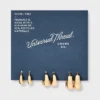 Universal Thread™ Gold Huggie Hoop Earring Set - 3pc Variety Pack -Universalthread GUEST a7c268c3 0524 436e 8047 de8a9f974d7f