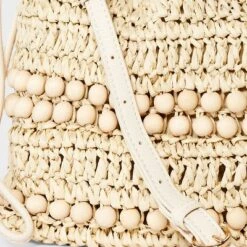 Universal Thread™ Straw Beaded Drawstring Crossbody Bag - Light Beige -Universalthread GUEST ac6b75fb 8da3 48aa 9270 cea3cb37e8af