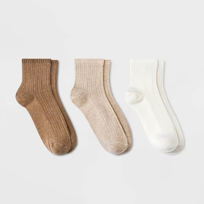 Universal Thread Women's Pointelle Stitch Ankle Socks - 3 Pack 5 Universal Thread Women's Pointelle Stitch Ankle Socks - 3 Pack - Image 3