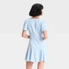 Universal Thread Women's Short Sleeve Button-Front Mini A-Line Dress