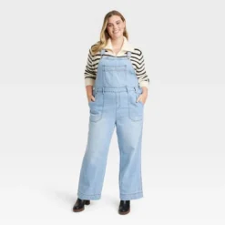 Universal Thread™ Women's Light Wash Wide-Leg Denim Overalls -Universalthread GUEST c119d258 9ed7 4389 a70c 21a97de344d5