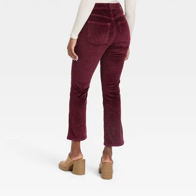 Universal Thread Women's High-Rise Corduroy Bootcut Jeans - Burgundy 3 Universal Thread Women's High-Rise Corduroy Bootcut Jeans - Burgundy