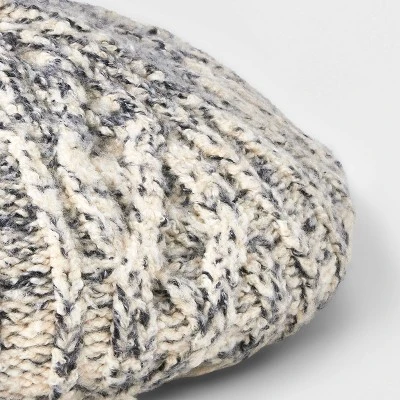 Universal Thread Cable Knit Beret - Soft Winter Hat with Ribbed Cuff 5 Universal Thread Cable Knit Beret - Soft Winter Hat with Ribbed Cuff - Image 3