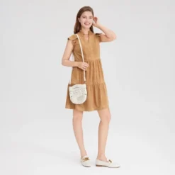 Universal Thread™ Women's Faux Suede Flutter Short Sleeve Mini Tunic Dress -Universalthread GUEST c817e954 33e6 4598 84f0 6aeb301500a1