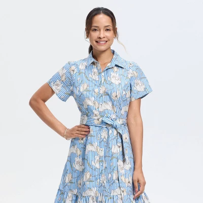 Universal Thread Short Sleeve Button-Down Midi A-Line Dress 4 Universal Thread Short Sleeve Button-Down Midi A-Line Dress - Image 2