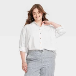 Universal Thread™ Women's Long Sleeve Oversized Button-Down Shirt -Universalthread GUEST ccff1570 ce58 4004 962d 6531d2c14864