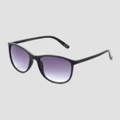 Universal Thread Women's Surf Shade Sunglasses - Shiny Black