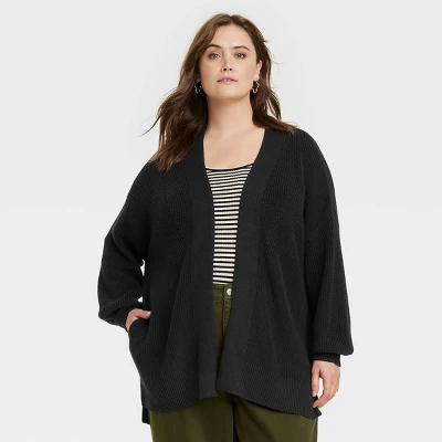 Universal Thread™ Women's Textured Open-Front Cardigan with High-Low Hem 5 Universal Thread™ Women's Textured Open-Front Cardigan with High-Low Hem - Image 3