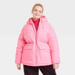 Universal Thread Women's Quilted Puffer Jacket with Hood -Universalthread GUEST dadffb10 24cf 44f5 8768 456f73430c33