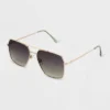 Universal Thread Women's Satin Metal Aviator Sunglasses - Metallic Gold -Universalthread GUEST dfff0819 7e85 46a2 9f53 f6b13122e544